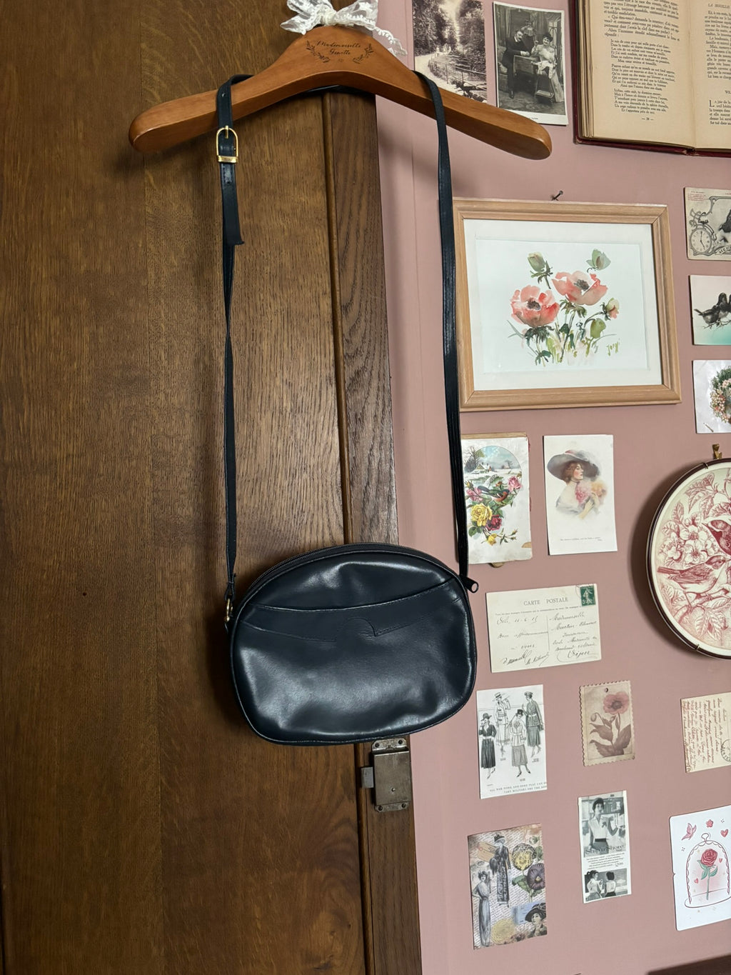 Vintage duck green crossbody bag – 90s/2000s