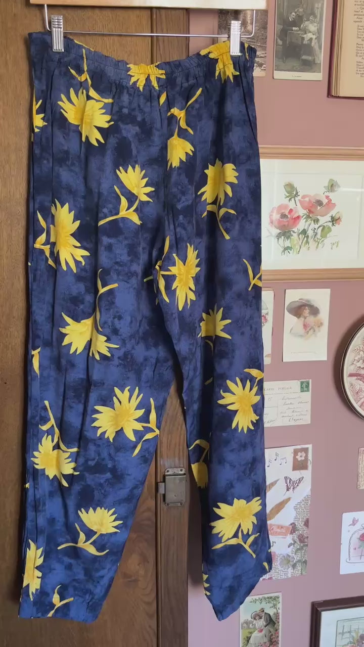 Pantalon fluide « Mandarine » – T.42/44-  Vintage années 80/90