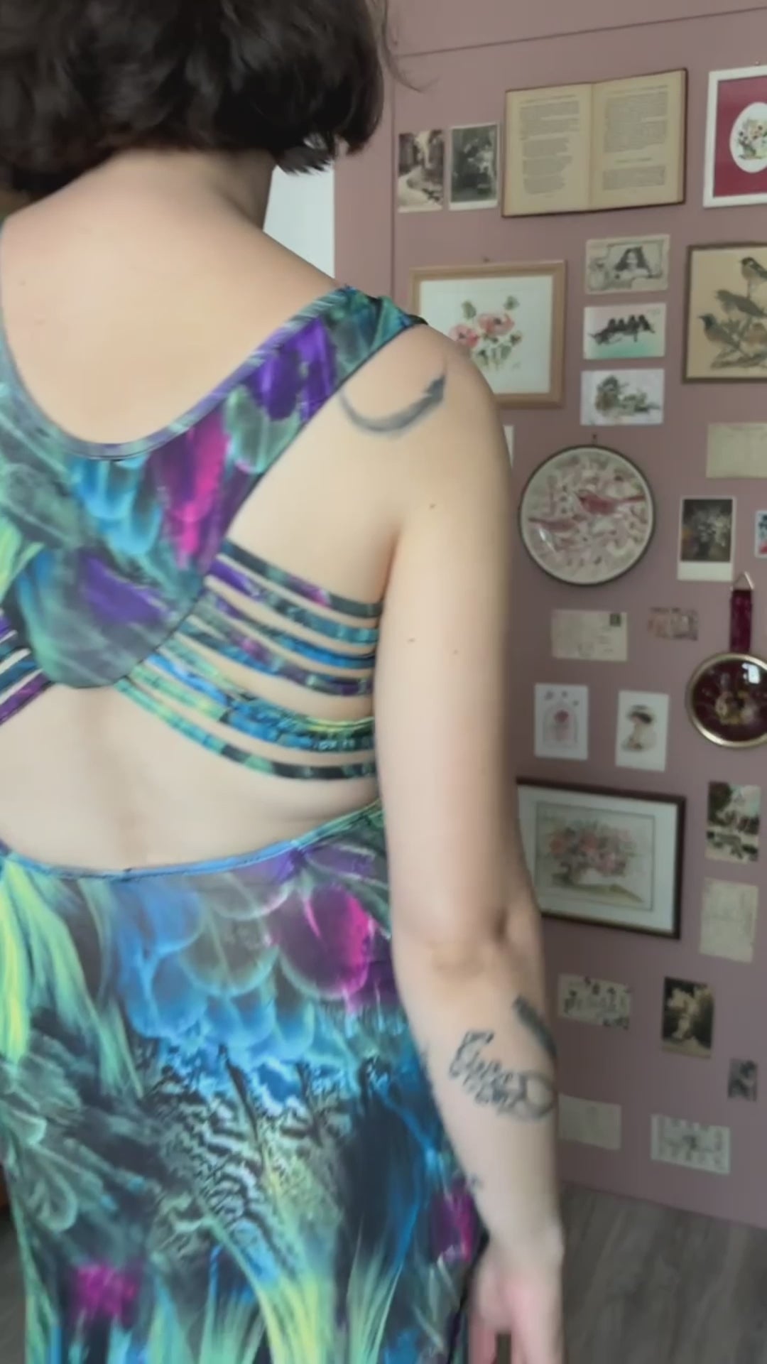 Robe dos nu jungle – T.36/38 - Vintage - Années 2000