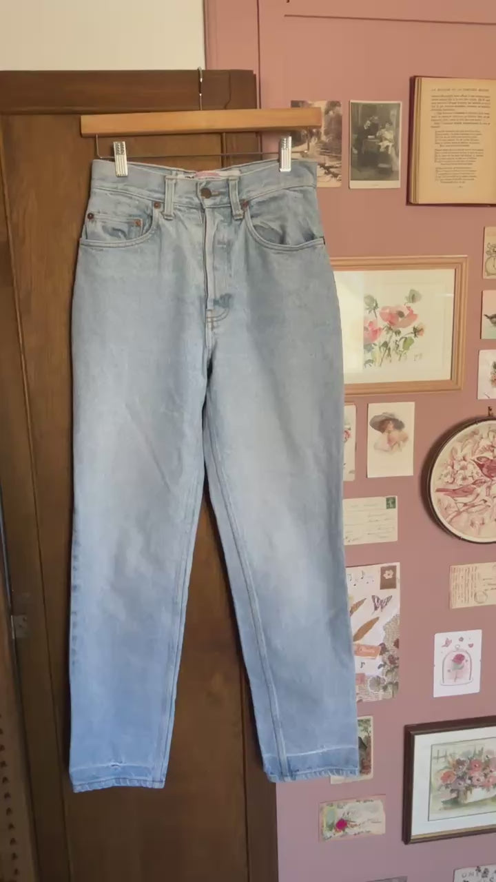 Jeans mom taille haute bleu ciel – T.34 - Vintage années 2000