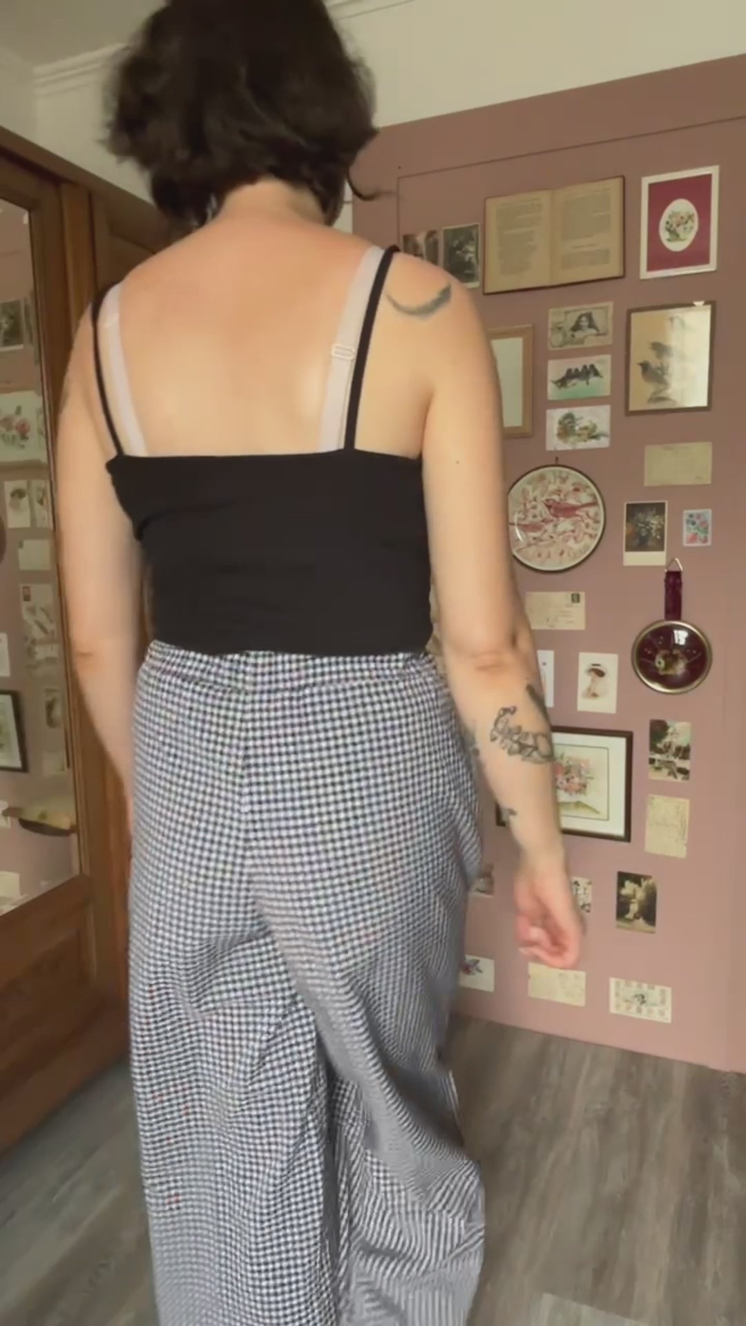 Pantalon large vichy – Misslook – Du 38 au 42 – Vintage années 90/2000