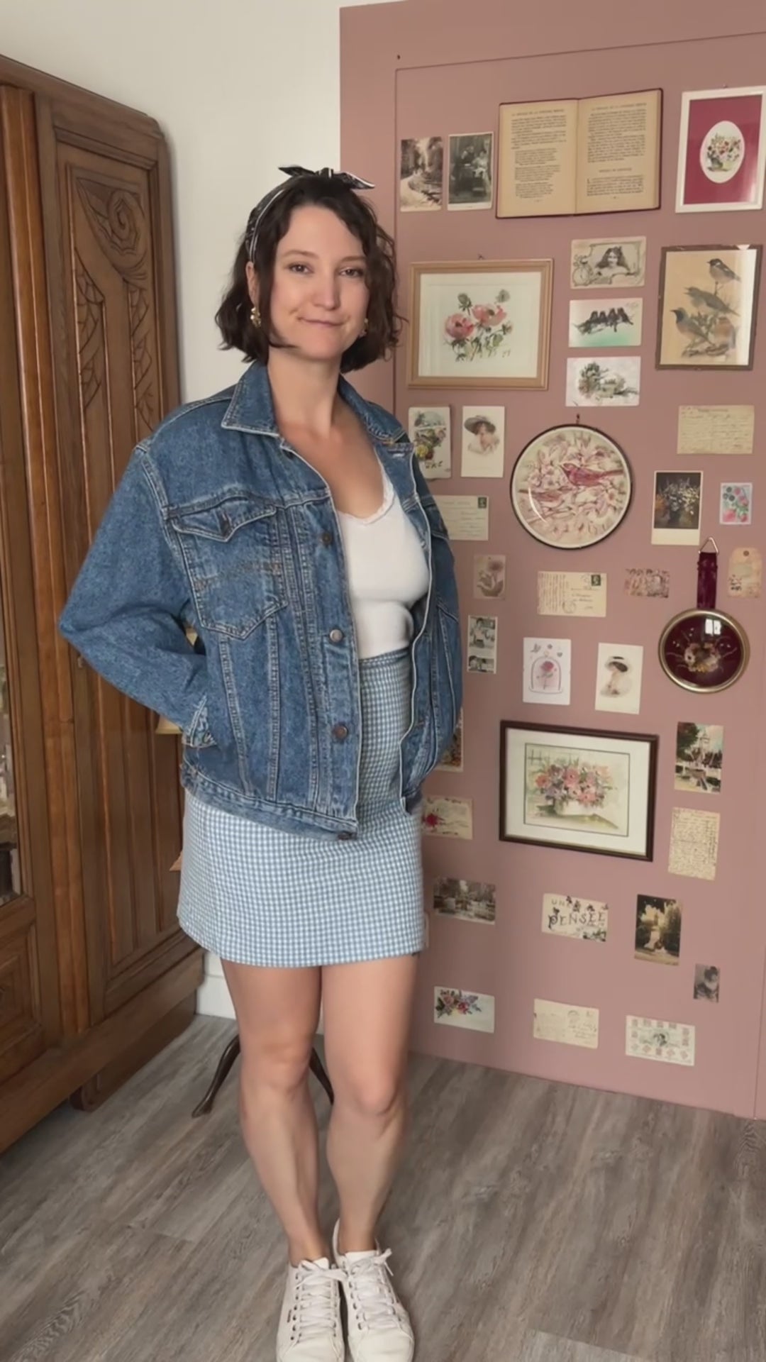 Veste en jean oversize Lucky Fashion - Jusqu'au 44 - Années 90