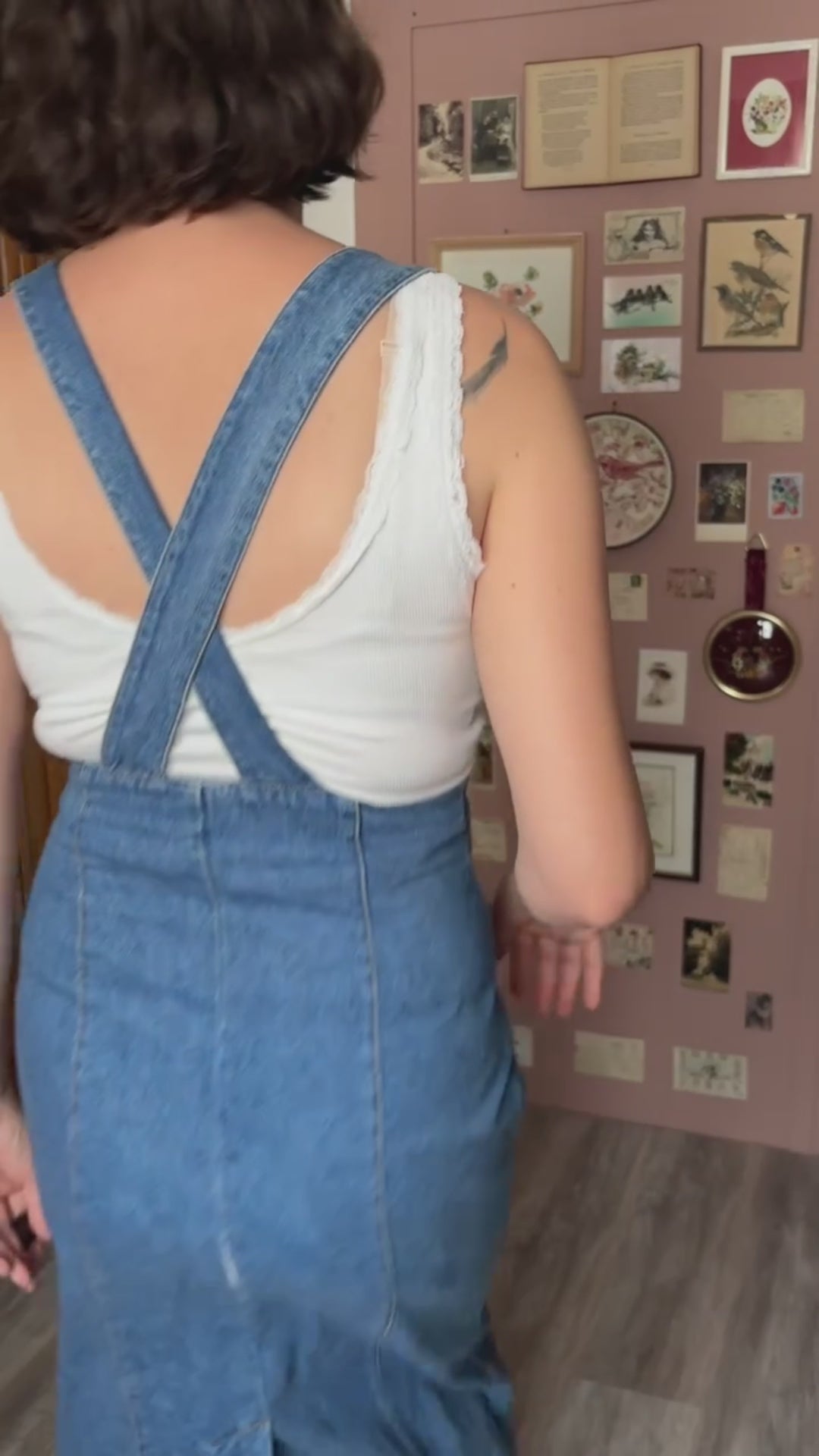 Robe salopette en jean – Hennes Collection – T.36- petit 38 - Années 90
